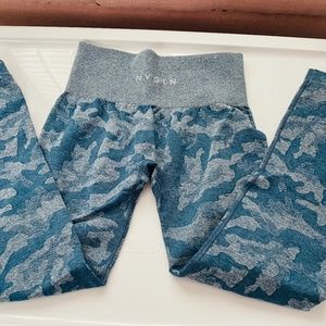 NVGTN blue camo leggings women, small